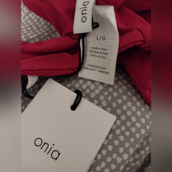 Onia L Rumi One Piece Haute Red Swimsuit New - Picture 6 of 7